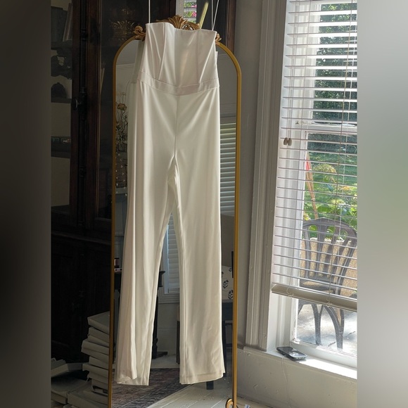 Alice + Olivia NWT Size 4 Lavera Jumpsuit in Off White Bridal *see notes* - Picture 1 of 13